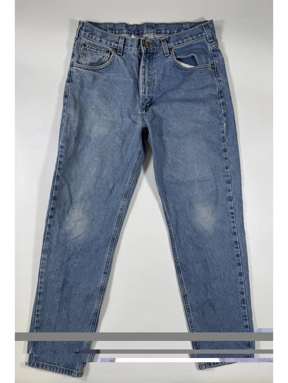 Carhartt Jeans Mens 34x32 Relaxed Fit Denim Workwear Utility B17 DST